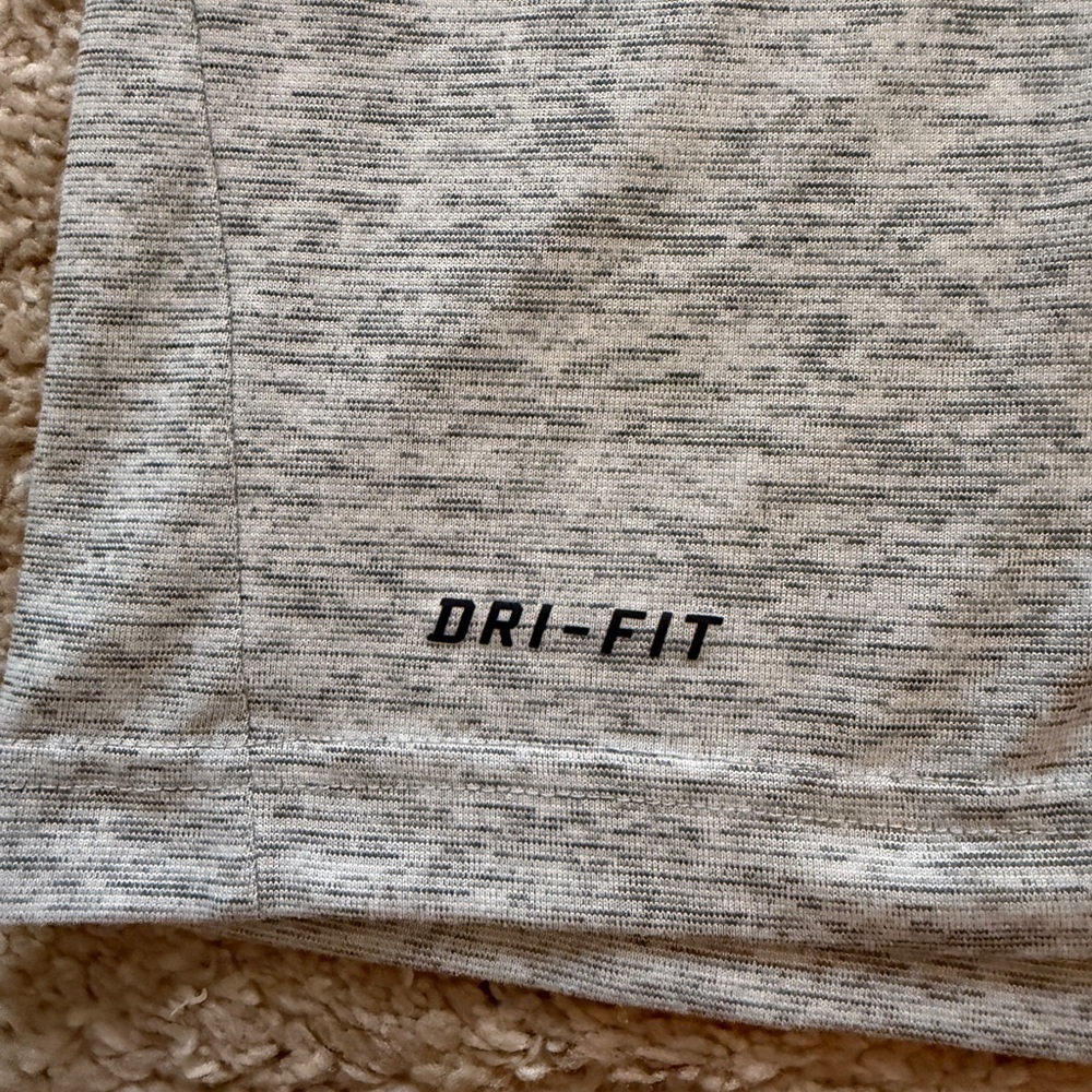 NFL Nike Dri-fit Heather Gray T-Shirt with Teal Dolphin Logo- Medium - Picture 6 of 7